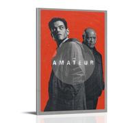 The Amateur Thriller Action Revenge Movie Poster Wall Art Canvas Aesthetic Cover Poster Vintage Music And Movies Decorative Painting for Living Room Bed Room 20x30inch(50x75cm) Frame-style