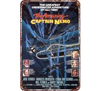 The Amazing Captain Nemo movie Metal Tin Sign Poster Decor for Living Room Cafe Decorative Sign for Wall 12x8Inches