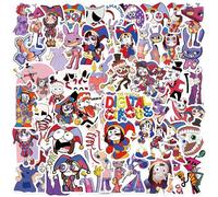 The Amazing Circus Stickers Pack 50Pcs for Water Bottle, Skateboard, Laptop, Phone, Journaling, Vinyl Decals for Kids, Toddlers, Teens, Adults