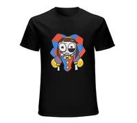 The Amazing Digital Circus Mens T-Shirt Printed Graphic Top Unisex Black Tee S