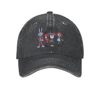 The Amazing Digital Circus Pomni Jax Baseball Caps Distressed Washed Cartoon Snapback Cap for Men Women Adjustable Hats Cap