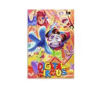 The Amazing Digital CircusAnime Poster Travel Poster Retro Poster Wall Art Wall Decoration Oil on Canvas Print Decorative Painting08x12inch(20x30cm) Unframe-style-15