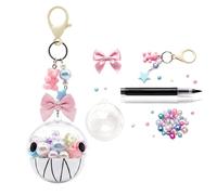 The Amazing Digtal Bubble Toys Amazing Circus Plush DIY Craft Kit Keychain, Make Your Own TADC Bubble Keychain, Acrylic Bubble Ball Charm, Creative Gift for Digital Circus Fans