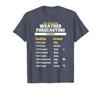 The Amazing Funny Meteorology Meteorologist Weather Forecast T-Shirt, Men, Heather Blue, 5X-Large