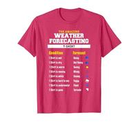 The Amazing Funny Meteorology Meteorologist Weather Forecast T-Shirt, Men, Red Heather, Medium