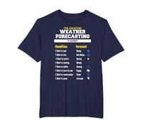 The Amazing Funny Meteorology Meteorologist Weather Forecast T-Shirt, Men's Big and Tall, Navy Blue, 6X Tall