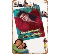 The Amazing Mrs. Holliday Film Movie Poster Retro Metal Tin Sign Wall Home Wall Art Metal Tin Sign,cave,bar,Club, Metal Tin Sign 8x12 Inches