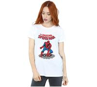 The Amazing Spider-Man Cotton Boyfriend T-Shirt Marvel White XXXL