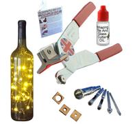 The Amazing Tile And Glass Cutter - Glass Cutting Tool Kit - Diamond Glass Drill Bits - Guides & Directions - 1 Count
