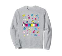 The Amazing World of Gumball Fun Drops Sweatshirt, Adult Unisex, Heather Grey, Large