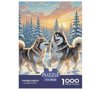 The American Eskimo Dog 1000 Piece Puzzles Adults Fun Challenging Creative Gifts Adults for Kids Home Decoration Puzzles 38x26cm/1000pcs
