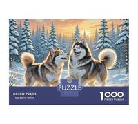 The American Eskimo Dog 1000 Pieces Eco-friendly Paper Puzzle Jigsaw Puzzle Set Handsome Dog Impossible Hard Difficult Family Game Jigsaw Gifts for Family, Friends 38x26cm/1000pcs