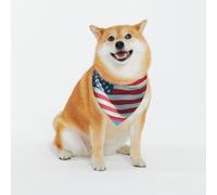 The American Flag in A Blue Sky Dog Bandanas-Washable Dog Kerchief for Small to Large Pet Scarf for Girl Or Boy, Pet Accessories