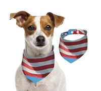 The American Flag in A Blue Sky Dog Bandanas-Washable Dog Kerchief for Small to Large Pet Scarf for Girl Or Boy, Pet Accessories
