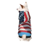 The American Flag in a Blue Sky Dog Hoodie - Soft & Breathable Pet Clothes for Small to Large Dogs, Stylish and Comfortable Dog Clothes