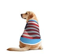 The American Flag in a Blue Sky Pet T-Shirts for Dogs-Dog Clothes for Large and Medium Dogs, Comfortable Dog Shirts, Perfect for Daily Wear