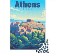 The Ancient Acropolis 1000 Pieces Puzzles for Adults | calming group activity for care home residents to enjoy together with family and friends who visit to enjoy at home38x26cm