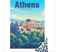 The Ancient Acropolis Jigsaws 1000 Pieces for Adults | a fun way to enjoy a quiet evening in a new home before unpacking all the moving boxes arrive to enjoy at home50x75cm