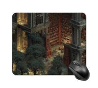 The Ancient Library Mouse Mat Portable Mousepads Non-Slip Mouse Pads For Gaming Pc Computer 25X30Cm
