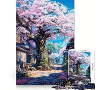 The Ancient Sakura Tree 1000 Pieces Jigsaws Adults Puzzles Gifts Strengthen Recall Serene Time Quality Edge Santa Wish Item (38x26cm)