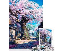 The Ancient Sakura Tree Jigsaw for Adults1000 Pieces Strengthen Mind Clarity And Sharpness Calm Serene Leisure Activity (50x75cm)