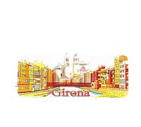 The Ancient Spanish City Of Girona Magnet Kitchen Fridge Decorated Magnet