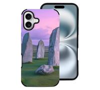 The Ancient Stone Circle of Callanish Islands Cell Phone Case Compatible with iPhone 16/16 Plus/16 Pro/16 Pro Max Leather Protective Shell