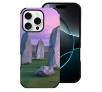 The Ancient Stone Circle of Callanish Islands Cell Phone Case Compatible with iPhone 16/16 Plus/16 Pro/16 Pro Max Leather Protective Shell