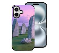 The Ancient Stone Circle of Callanish Islands Cell Phone Case Compatible with iPhone 16/16 Plus/16 Pro/16 Pro Max Leather Protective Shell