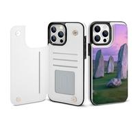 The Ancient Stone Circle of Callanish Islands Cell Phone Flip Case Compatible with iPhone 13 Mini/13/13 Pro/13 Pro Max Soft Protective Shell
