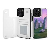 The Ancient Stone Circle of Callanish Islands Cell Phone Flip Case Compatible with iPhone 15/15 Plus/15 Pro/15 Pro Max Soft Protective Shell