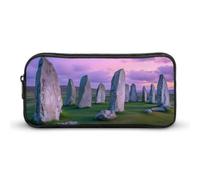The Ancient Stone Circle of Callanish Islands Large Capacity Pencil Cases with Zippered Portable Pen Pouch Makeup Bag Office Supplies