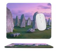 The Ancient Stone Circle of Callanish Islands Mouse Pad with Stitched Edges Non Slip Mouse Mat Portable Design for Desktop Laptop