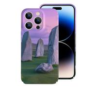 The Ancient Stone Circle of Callanish Islands Slim Cell Phone Case Compatible with iPhone 14/14 Plus/14 Pro/14 Pro Max Hard Protective Shell