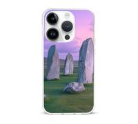 The Ancient Stone Circle of Callanish Islands TPU Cell Phone Case Compatible with iPhone 15/15 Plus/15 Pro/15 Pro Max Soft Protective Shell