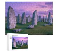 The Ancient Stone Circle of Callanish Islands Wooden Jigsaw Puzzles for Adults Intelligent Games Home Decor Artwork for Home Office 300 PCS