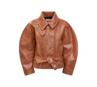 THE ANDAMANE balloon-sleeve double-breasted jacket - Brown 40