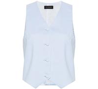 THE ANDAMANE crepe-textured waistcoat - Blue 38-40-42