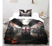 The Angel of The Cross Quilt Cover Art Comforter Cover 2 Pieces Hypoallergenic Microfiber for Kids Boys Girls Teens with Pillowcase Single（135x200cm）