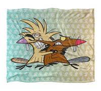 The Angry Beavers Silky Supersoft Blanket Multicoloured (One Size)