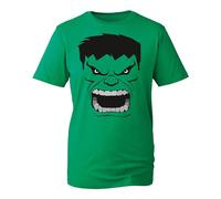 The Angry Face Cartoon Character Themed T-Shirt, Gifts Birthday Superhero Tops Kids Unisex Adult Tee Top (Kelly Green, M)