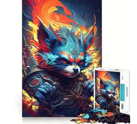 The Angry Powerful Raccoon 1000 Piece Jigsaws for Teenagers Puzzle Memory Gain Relaxing Fun Design Assembly Warm Surprise (38x26cm)