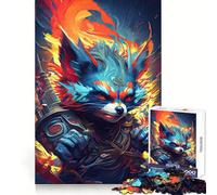 The Angry Powerful Raccoon 1000 Piece Jigsaws for Teenagers Puzzle Memory Gain Relaxing Fun Design Assembly Warm Surprise (38x26cm)