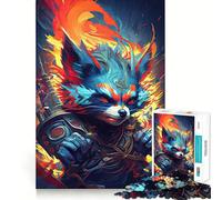 The Angry Powerful Raccoon Jigsaw Puzzles 1000 Piece for Teenagers Improve Memory Relaxing Fun Sharp Edge Unique Gift (50x75cm)