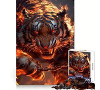 The Angry Tiger 1000 Pieces Puzzles for Teenagers Boost Recall Relaxing Fun Accurate Edge Thoughtful Gift (50x75cm)