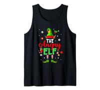 The Angry Xmas Elf Cute Sock Elf Costume Funny Family Kids Tank Top