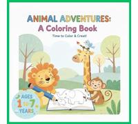 The Animal Coloring Book: Easy and Fun for Kids!: Educational coloring pages with animals and alphabet for children 1-7