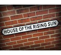 The Animals Inspired House Of The Rising Sun Wood London Street Sign