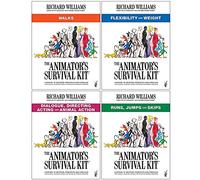 The Animator's Survival Kit Collection 4 Books Set By Richard Williams (Walks, Flexibility and Weight, Dialogue Directing Acting and Animal Action & Runs Jumps and Skips)