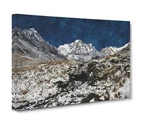 The Annapurna Sanctuary In Nepal Canvas Print for Living Room Bedroom Home Office Décor, Wall Art Picture Ready to Hang, 30 x 20 Inch (76 x 50 cm)